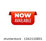 red vector banner ribbon on... | Shutterstock .eps vector #1362110801