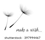 make a wish card with dandelion ... | Shutterstock .eps vector #397994467