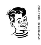 retro boy   clip art | Shutterstock .eps vector #58684480