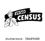 1950 census   government worker ... | Shutterstock .eps vector #58689688