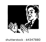 public speaking   retro clipart ... | Shutterstock .eps vector #64347880