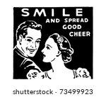 smile   and spread good cheer   ... | Shutterstock .eps vector #73499923