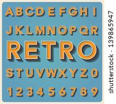 Retro Type Font  Vintage...