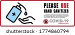 use hand sanitizer sign vector... | Shutterstock .eps vector #1774860794