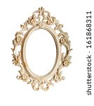 oval ornate vintage frame... | Shutterstock . vector #161868311
