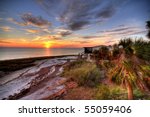 Sunset Over Florida Coastline