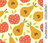 Seamless Pattern With Apples...
