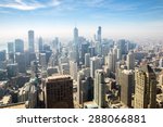 Aerial View Of Chicago City Usa