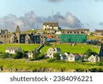 Small photo of LERWICK, SCOTLAND - September 5, 2023: Lerwick is the main town and port of the Shetland archipelago, Scotland. Lerwick has 7,000 residents, but 2 cruise ships easily doubles the population.