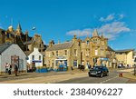 Small photo of LERWICK, SCOTLAND - September 5, 2023: Lerwick is the main town and port of the Shetland archipelago, Scotland. Lerwick has 7,000 residents, but 2 cruise ships easily doubles the population.