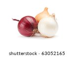 Onion Isolated On A White...