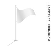 white flag vector illustration | Shutterstock .eps vector #177816917