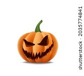 halloween pumpkin. realistic... | Shutterstock .eps vector #2035774841