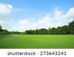 landscape of  grass field and green environment public park use as natural  background,backdrop