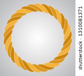 vector rope abstract circle.... | Shutterstock .eps vector #1310081371