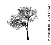 tree silhouettes on white... | Shutterstock .eps vector #1676675164