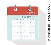 calendar template for 2021 year.... | Shutterstock .eps vector #1933543787