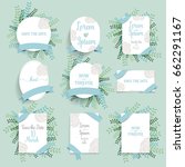 wedding invitation card design... | Shutterstock .eps vector #662291167