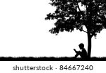 Silhouettes Of Children Read...