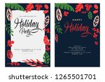 vector floral holiday... | Shutterstock .eps vector #1265501701