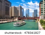 The Chicago River And Downtown...