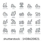Industrial Vehicles Icons  ...