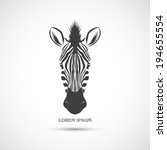 Label With The Head Of A Zebra. ...
