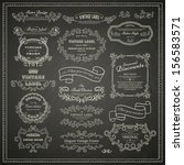 set of vintage design elements... | Shutterstock .eps vector #156583571