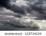 Dark Sky With Storm Clouds