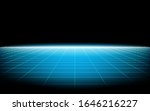 vector perspective 3d mesh with ... | Shutterstock .eps vector #1646216227