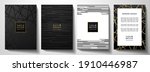 modern black cover design set.... | Shutterstock .eps vector #1910446987