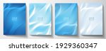 modern cover design set. blue... | Shutterstock .eps vector #1929360347