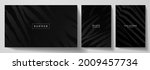 black banner  cover design set. ... | Shutterstock .eps vector #2009457734