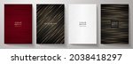 contemporary cover design set.  ... | Shutterstock .eps vector #2038418297