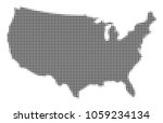 usa map halftone raster... | Shutterstock . vector #1059234134