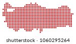 dotted turkey map. raster... | Shutterstock . vector #1060295264