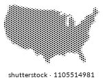 honeycomb usa map. vector... | Shutterstock .eps vector #1105514981