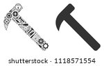 hammer collage of service... | Shutterstock .eps vector #1118571554