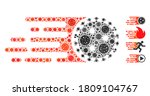 mosaic rush virus united from... | Shutterstock .eps vector #1809104767