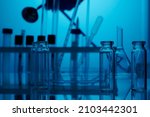 empty lab glassware. medical... | Shutterstock . vector #2103442301