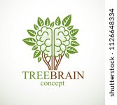 tree brain concept  the wisdom... | Shutterstock .eps vector #1126648334