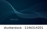 dynamic particles sound wave... | Shutterstock .eps vector #1146314201
