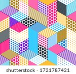Dotted Geometric 3d Seamless...