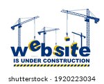 construction cranes builds... | Shutterstock .eps vector #1920223034
