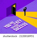 the key to success vector... | Shutterstock .eps vector #2120018951