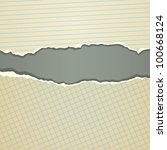 torn paper borders with soft... | Shutterstock .eps vector #100668124