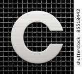 Letter C From Metal Net...