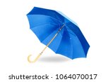 Modern Blue Umbrella Isolated...