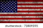 grungy usa flag | Shutterstock . vector #73809355