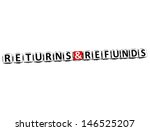 3d returns and refunds button... | Shutterstock . vector #146525207